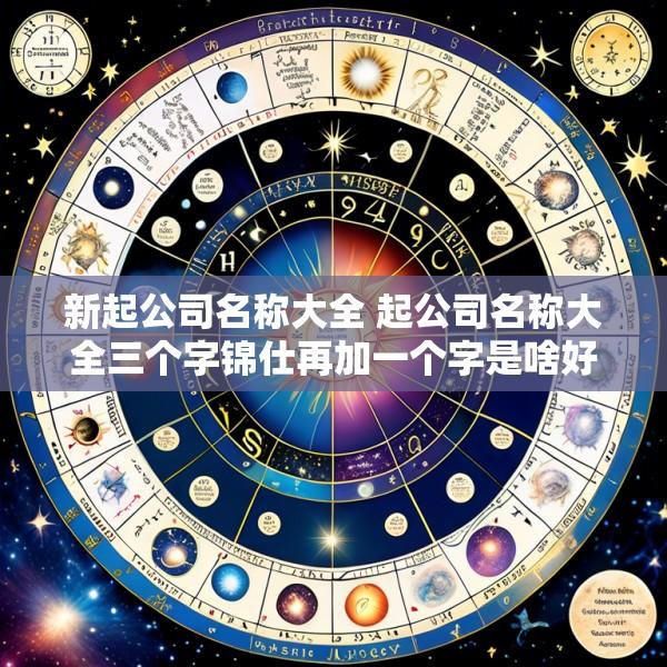 新起公司名称大全 起公司名称大全三个字锦仕再加一个字是啥好