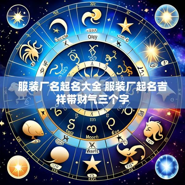 服装厂名起名大全 服装厂起名吉祥带财气三个字