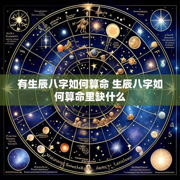 有生辰八字如何算命 生辰八字如何算命里缺什么