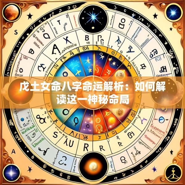 戊土女命八字命运解析：如何解读这一神秘命局