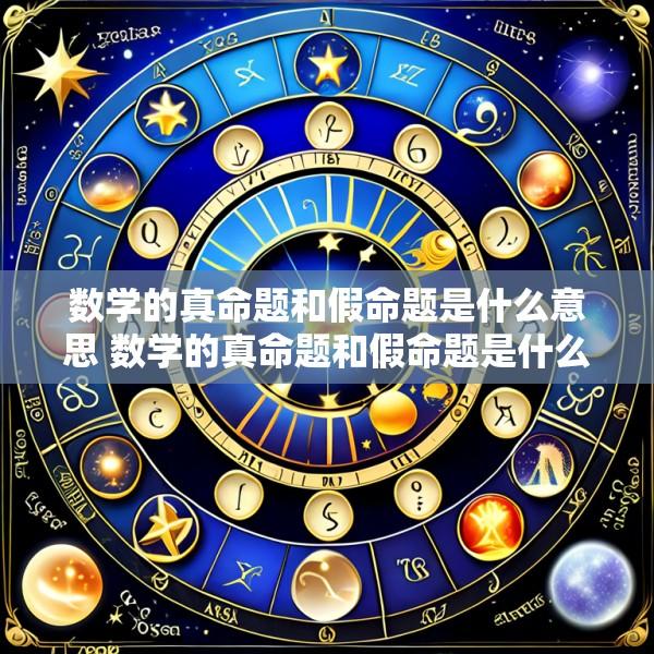 数学的真命题和假命题是什么意思 数学的真命题和假命题是什么意思区别