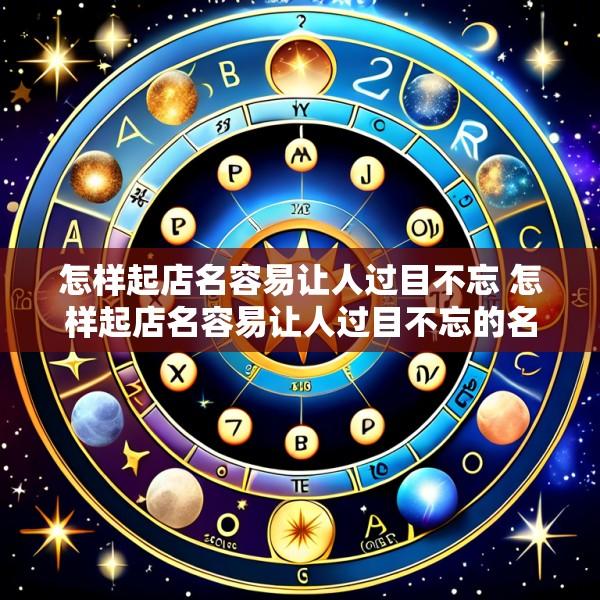 怎样起店名容易让人过目不忘 怎样起店名容易让人过目不忘的名字