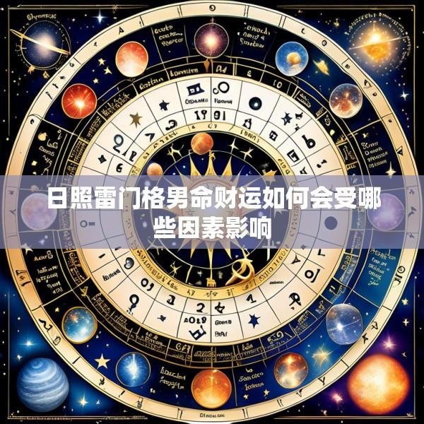 日照雷门格男命财运如何会受哪些因素影响