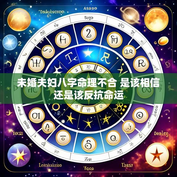 未婚夫妇八字命理不合 是该相信还是该反抗命运