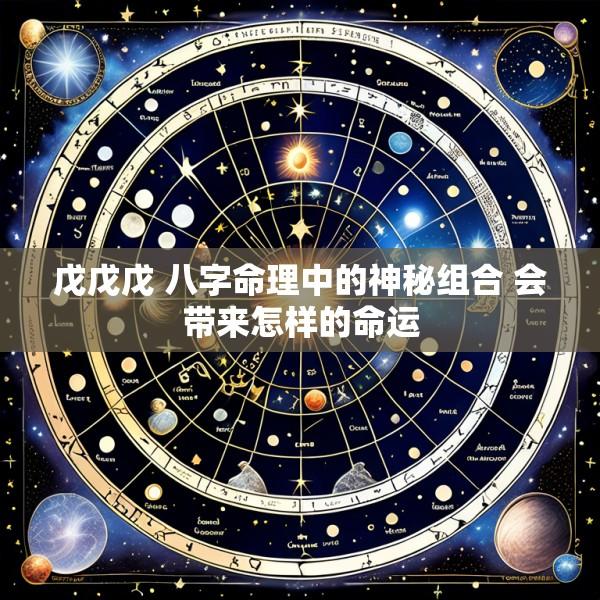 戊戊戊 八字命理中的神秘组合 会带来怎样的命运