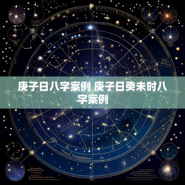 庚子日八字案例 庚子日癸未时八字案例