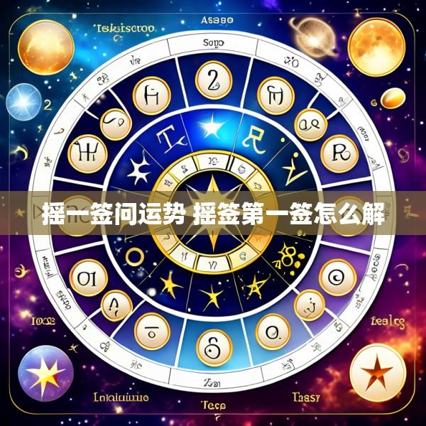 摇一签问运势 摇签第一签怎么解