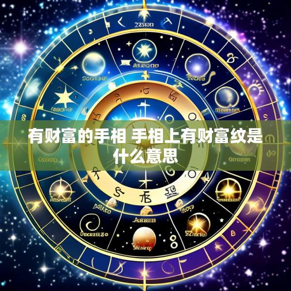 有财富的手相 手相上有财富纹是什么意思
