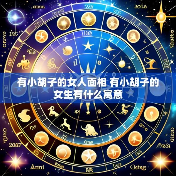 有小胡子的女人面相 有小胡子的女生有什么寓意