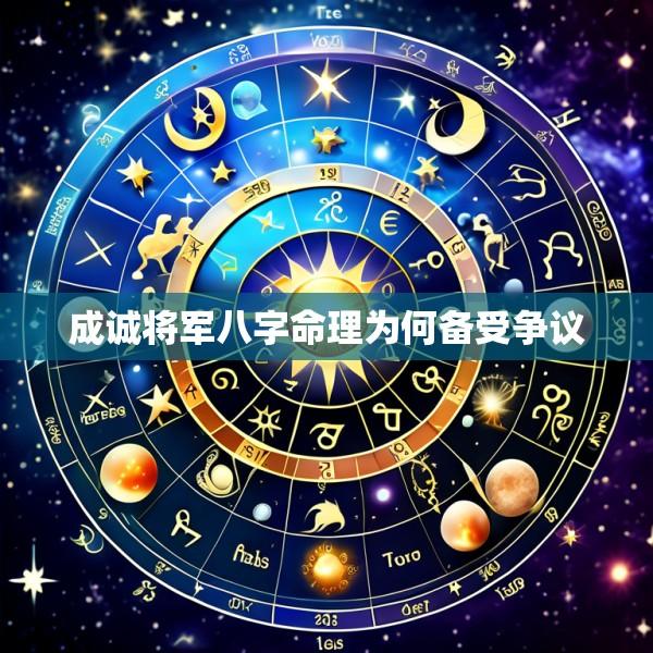 成诚将军八字命理为何备受争议
