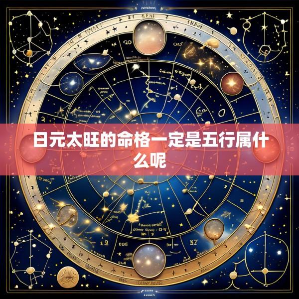 日元太旺的命格一定是五行属什么呢