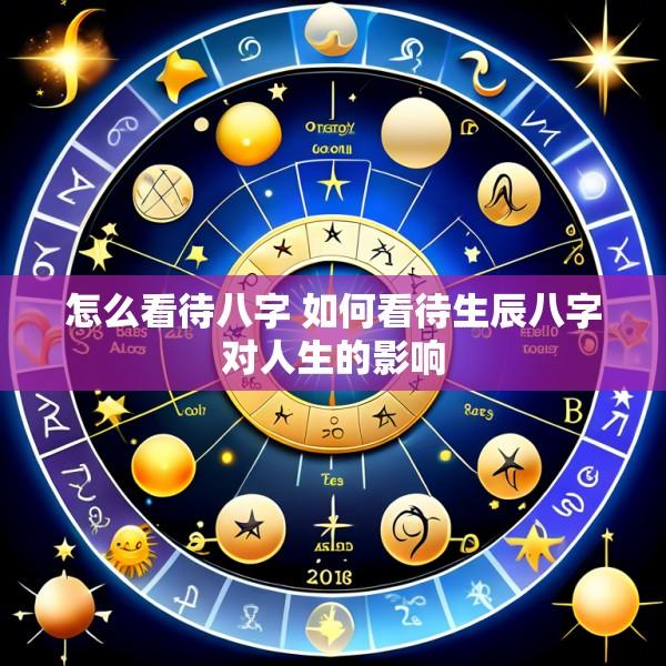 怎么看待八字 如何看待生辰八字对人生的影响