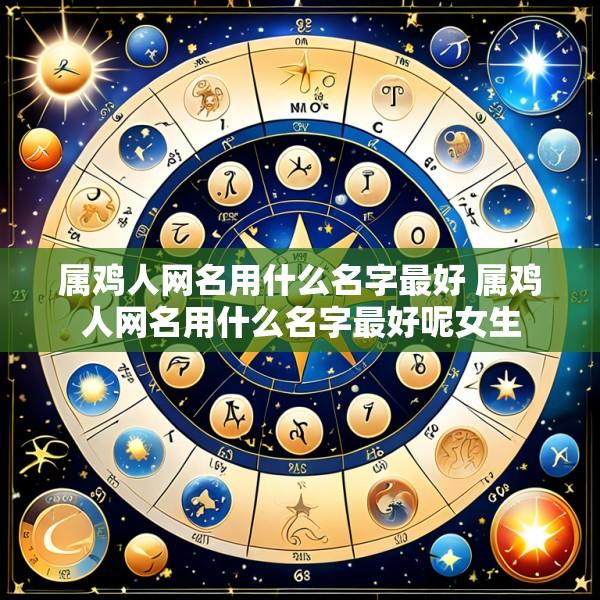 属鸡人网名用什么名字最好 属鸡人网名用什么名字最好呢女生
