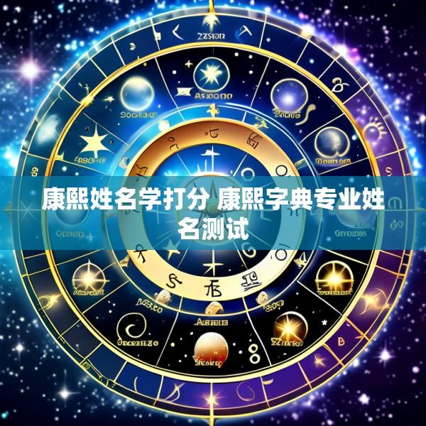 康熙姓名学打分 康熙字典专业姓名测试