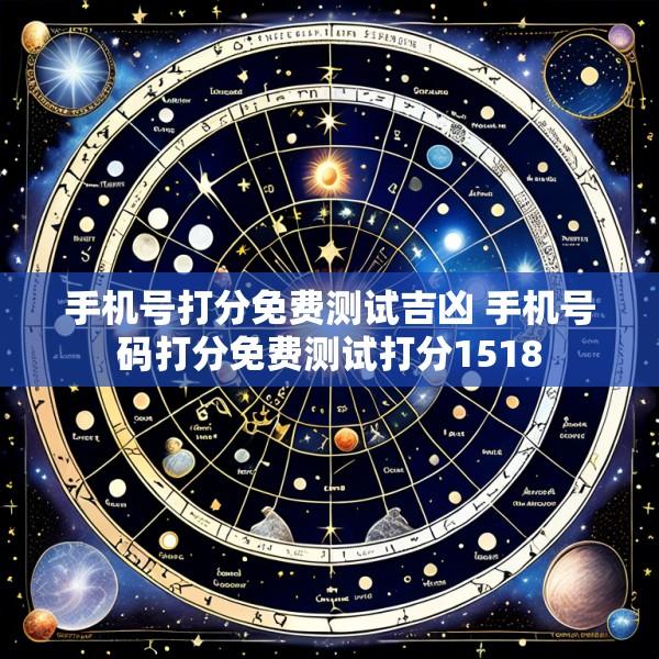 手机号打分免费测试吉凶 手机号码打分免费测试打分1518