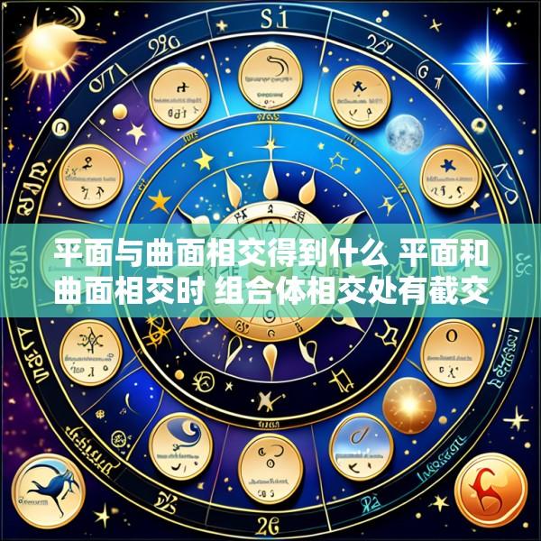 平面与曲面相交得到什么 平面和曲面相交时 组合体相交处有截交线 并且为直线
