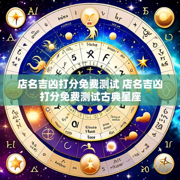 店名吉凶打分免费测试 店名吉凶打分免费测试古典星座