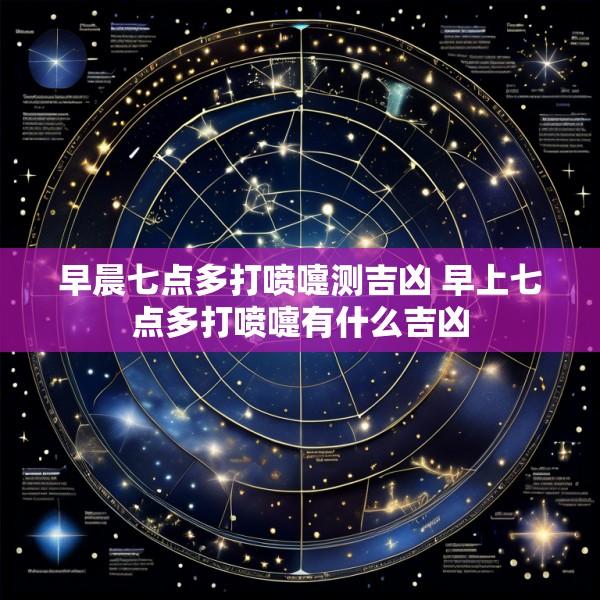 早晨七点多打喷嚏测吉凶 早上七点多打喷嚏有什么吉凶
