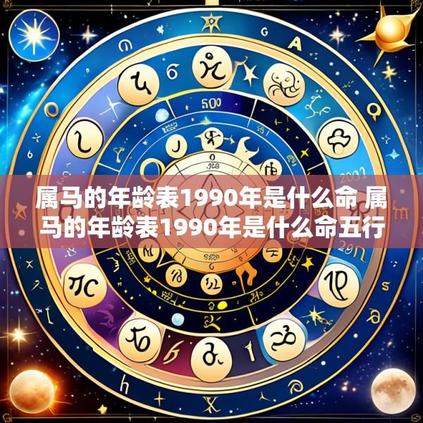 属马的年龄表1990年是什么命 属马的年龄表1990年是什么命五行