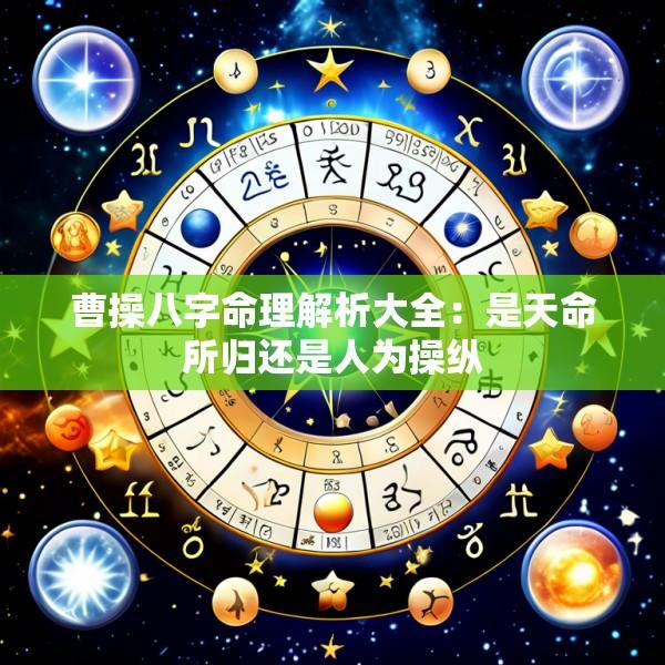 曹操八字命理解析大全：是天命所归还是人为操纵