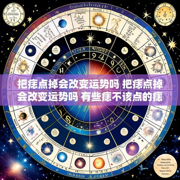 把痣点掉会改变运势吗 把痣点掉会改变运势吗 有些痣不该点的痣会改