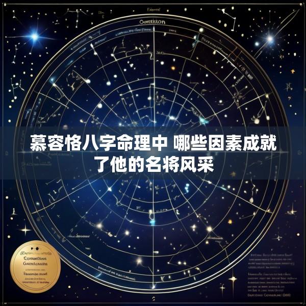 慕容恪八字命理中 哪些因素成就了他的名将风采