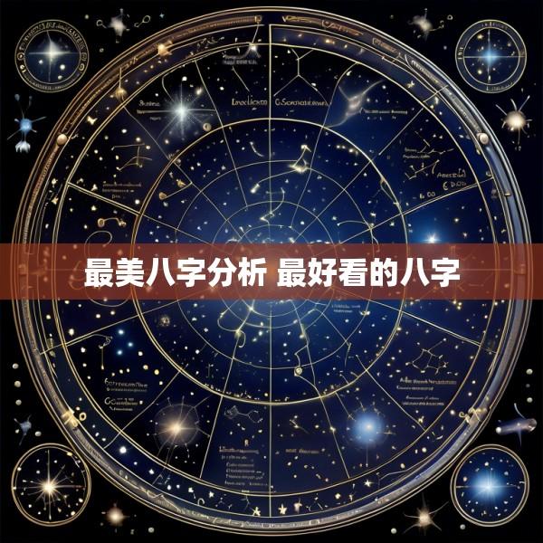 最美八字分析 最好看的八字