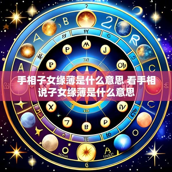手相子女缘薄是什么意思 看手相说子女缘薄是什么意思
