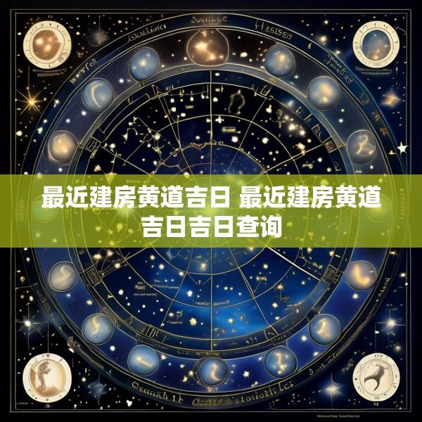 最近建房黄道吉日 最近建房黄道吉日吉日查询