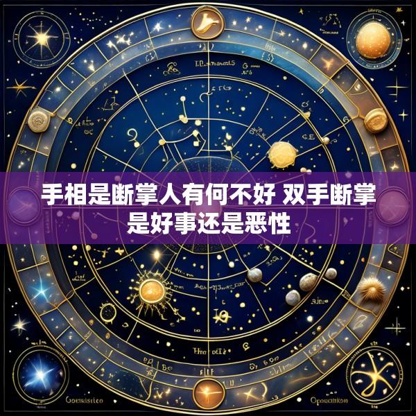 手相是断掌人有何不好 双手断掌是好事还是恶性