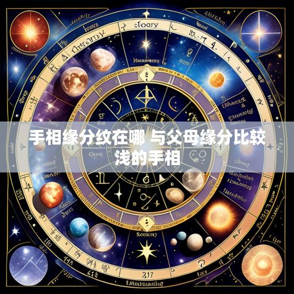 手相缘分纹在哪 与父母缘分比较浅的手相