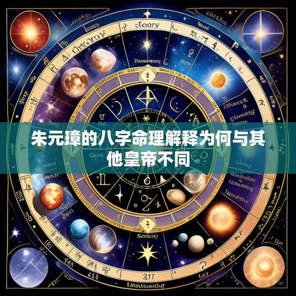 朱元璋的八字命理解释为何与其他皇帝不同