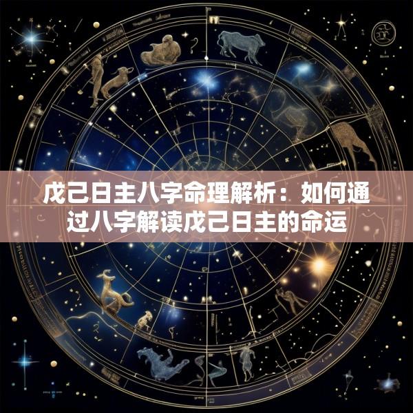 戊己日主八字命理解析：如何通过八字解读戊己日主的命运