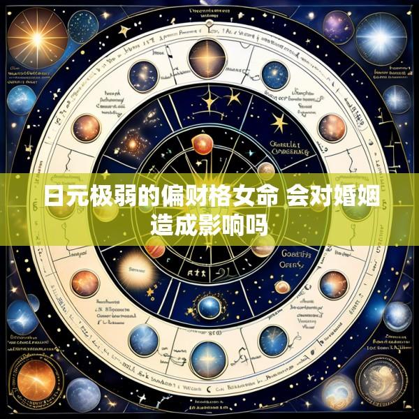 日元极弱的偏财格女命 会对婚姻造成影响吗