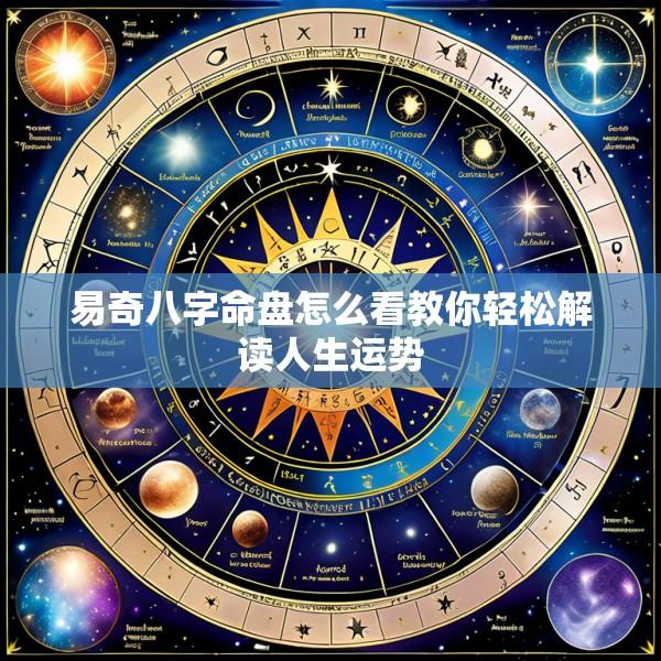 易奇八字命盘怎么看教你轻松解读人生运势