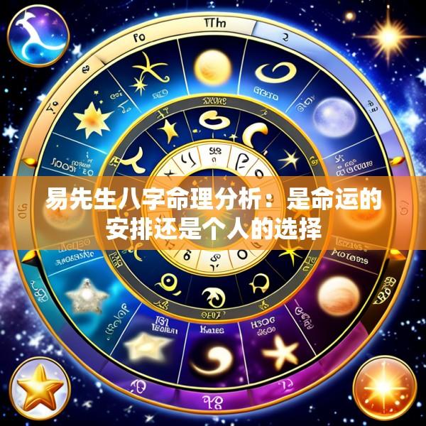 易先生八字命理分析：是命运的安排还是个人的选择