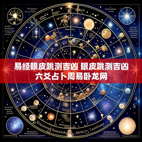 易经眼皮跳测吉凶 眼皮跳测吉凶六爻占卜周易卧龙网