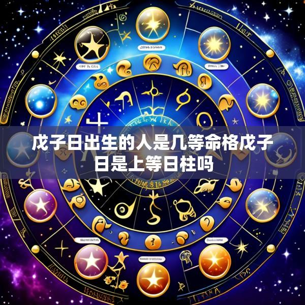 戊子日出生的人是几等命格戊子日是上等日柱吗
