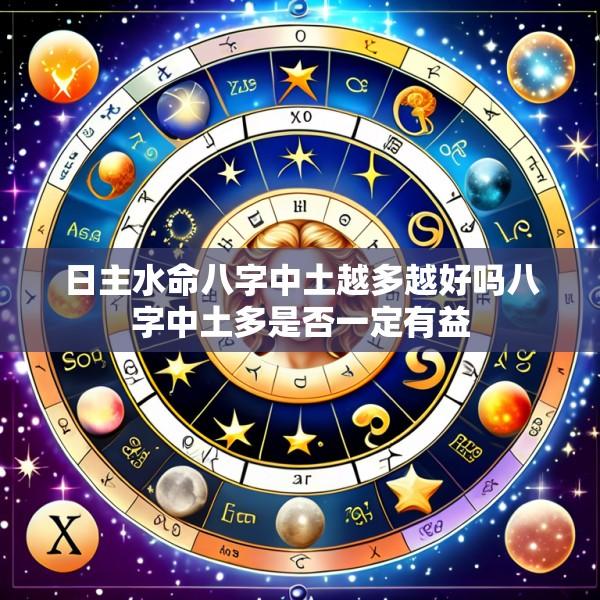 日主水命八字中土越多越好吗八字中土多是否一定有益