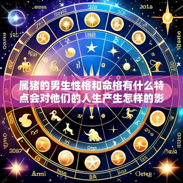 属猪的男生性格和命格有什么特点会对他们的人生产生怎样的影响