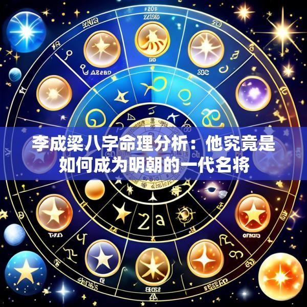 李成梁八字命理分析：他究竟是如何成为明朝的一代名将