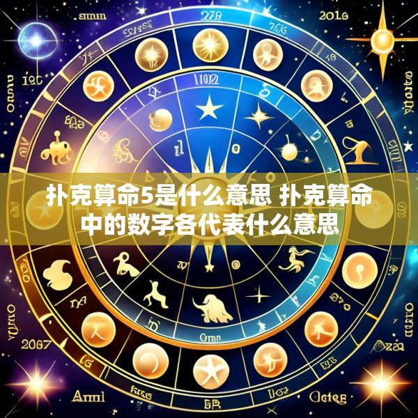 扑克算命5是什么意思 扑克算命中的数字各代表什么意思