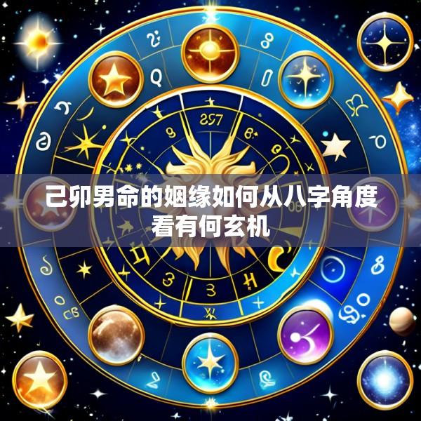 己卯男命的姻缘如何从八字角度看有何玄机