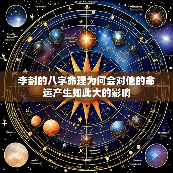 李封的八字命理为何会对他的命运产生如此大的影响