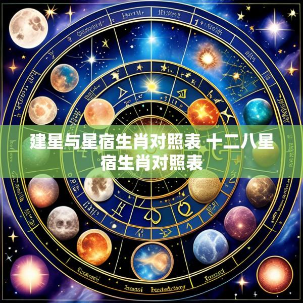建星与星宿生肖对照表 十二八星宿生肖对照表