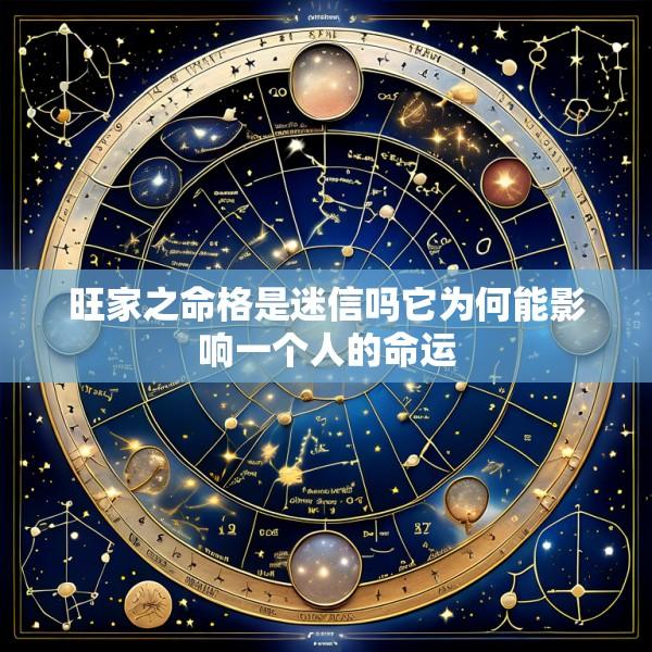 旺家之命格是迷信吗它为何能影响一个人的命运