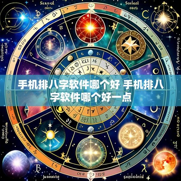 手机排八字软件哪个好 手机排八字软件哪个好一点