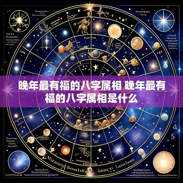 晚年最有福的八字属相 晚年最有福的八字属相是什么