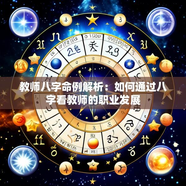 教师八字命例解析：如何通过八字看教师的职业发展