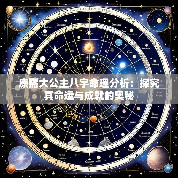 康熙大公主八字命理分析：探究其命运与成就的奥秘